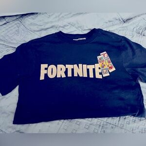 Navy ; Fortnite shirt , never worn ; boys